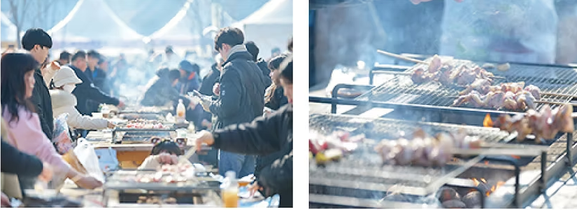 공주군밤 그릴존