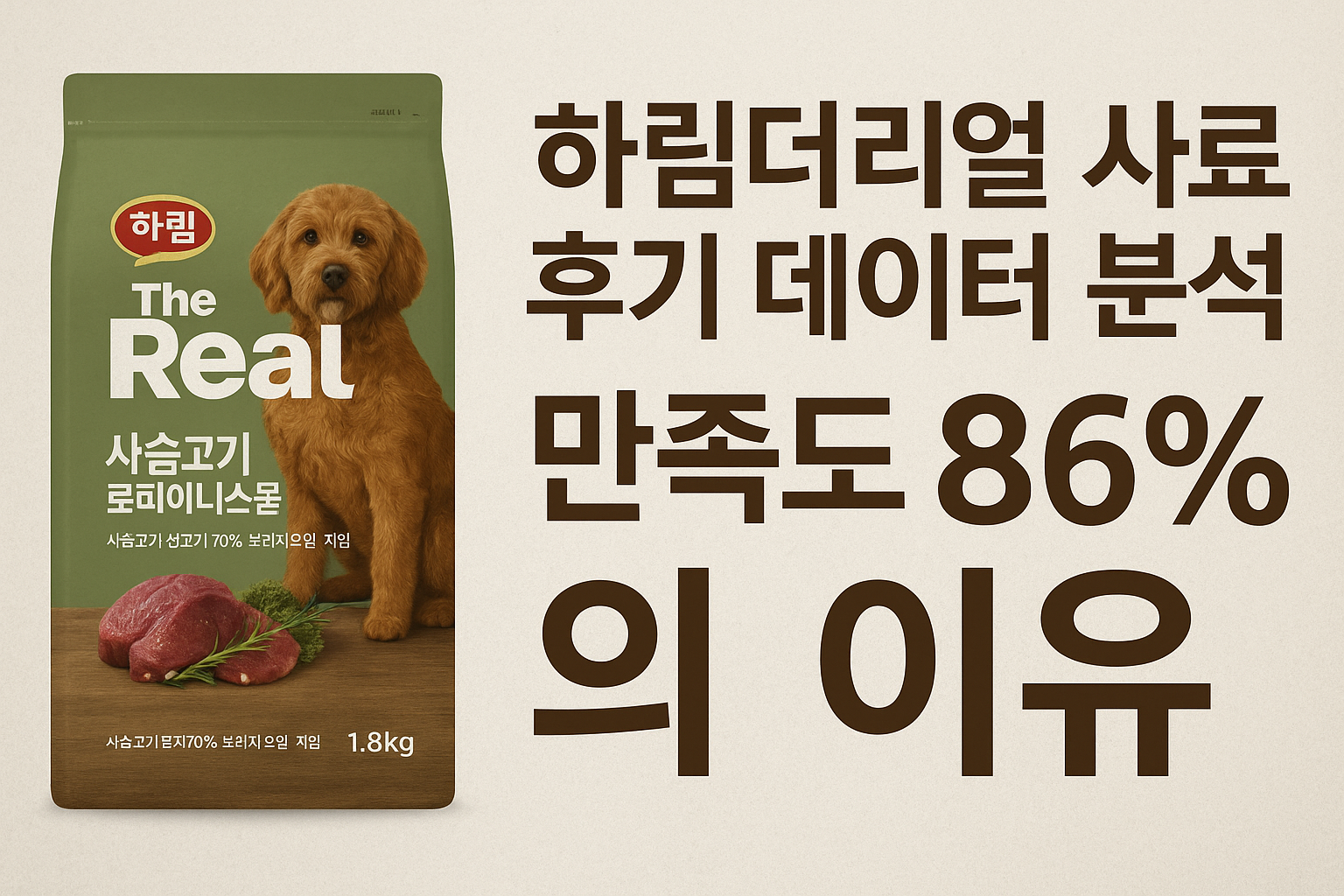 하림더리얼 사료