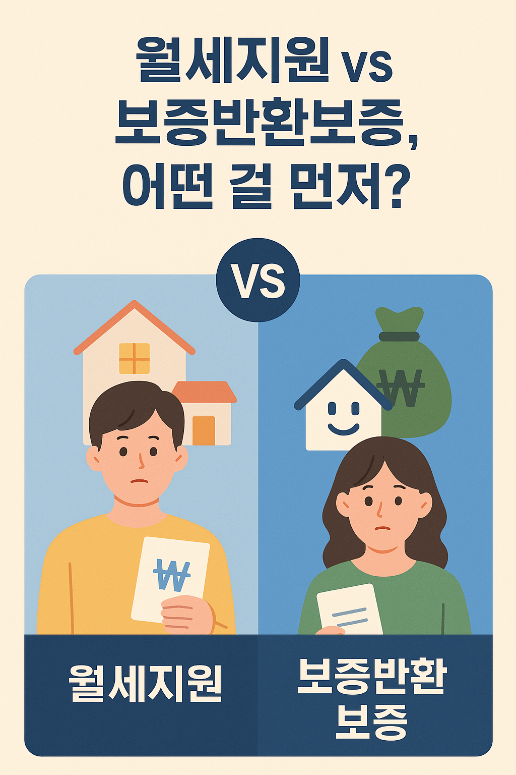 월세지원 vs 보증반환보증, 어떤 걸 먼저?