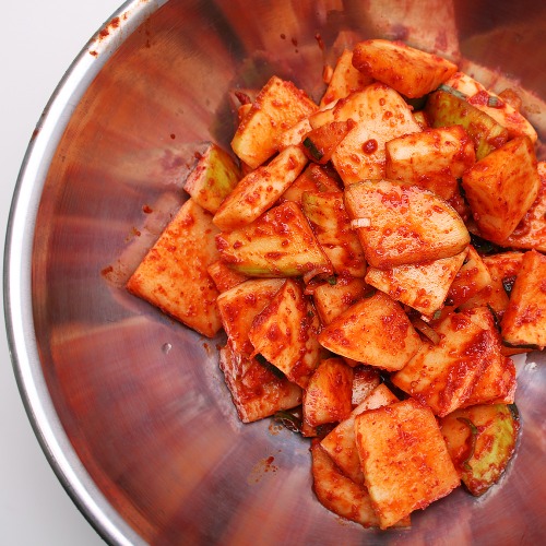 석박지 깍두기 담그는법