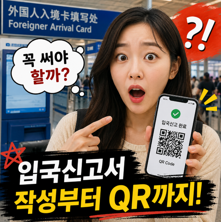 중국 입국신고서 꼭 써야 할까? 온라인 작성부터 QR코드까지 직접 정리