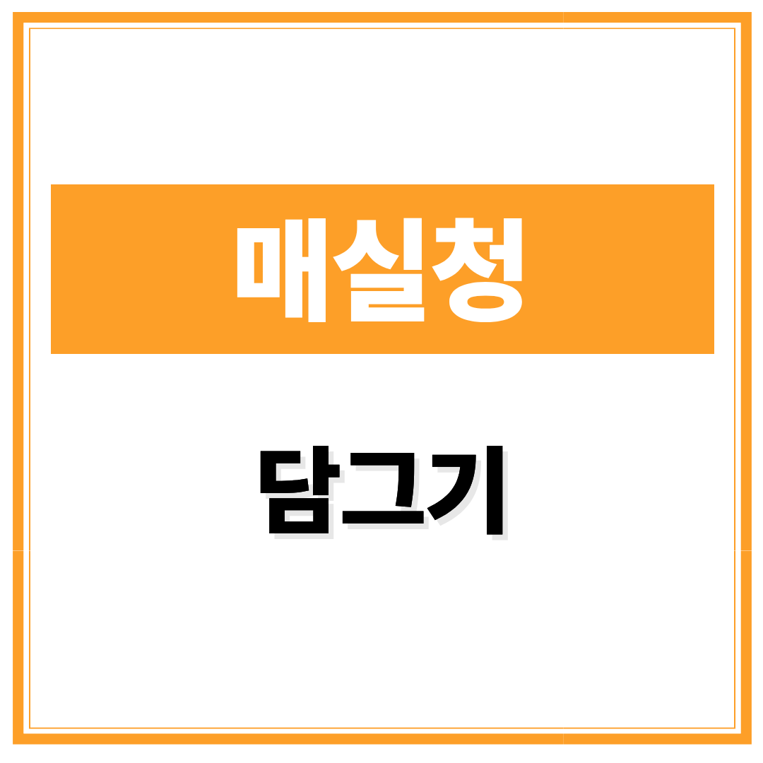 매실청 담그기