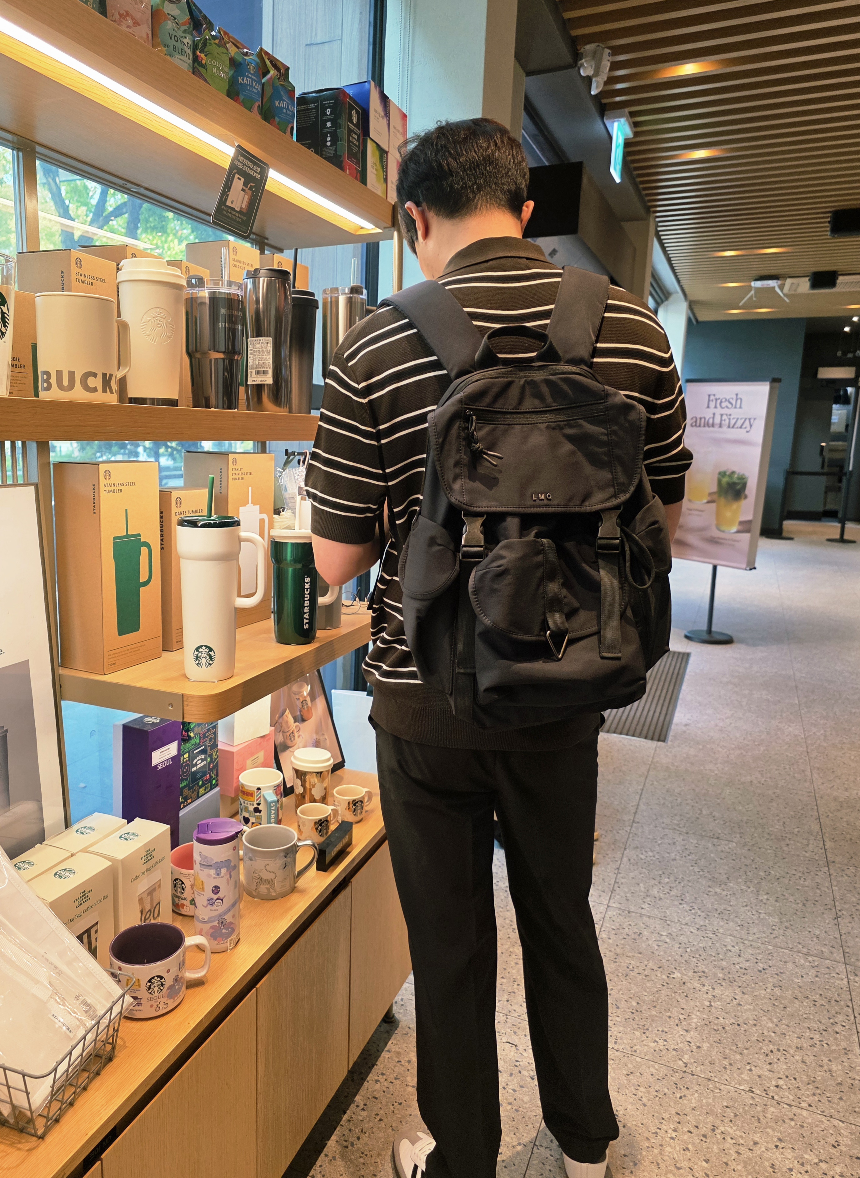 르마스크 데일리 백팩-남성 착용사진