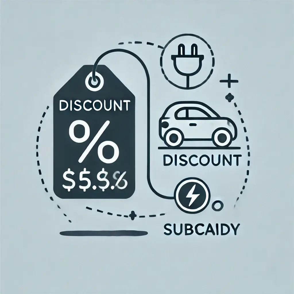 전기차 할인 및 보조금 혜택을 설명하는 이미지