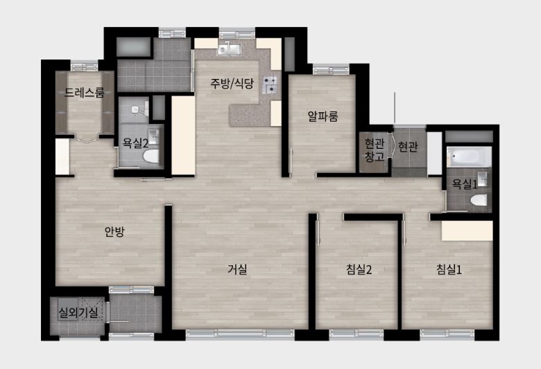 래미안 송도역 센트리폴 84A