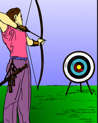 양궁 경기 이미지