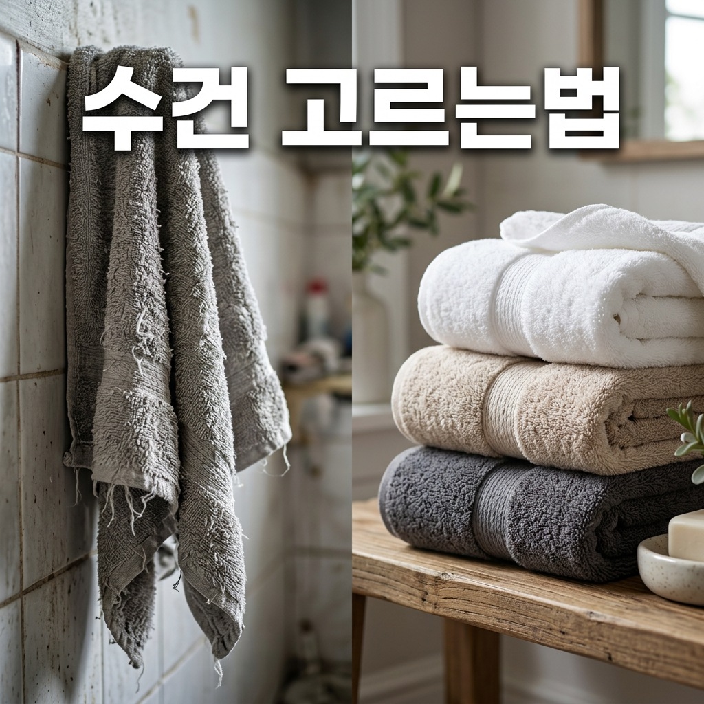 수건 고르는법 욕실 수건 비교