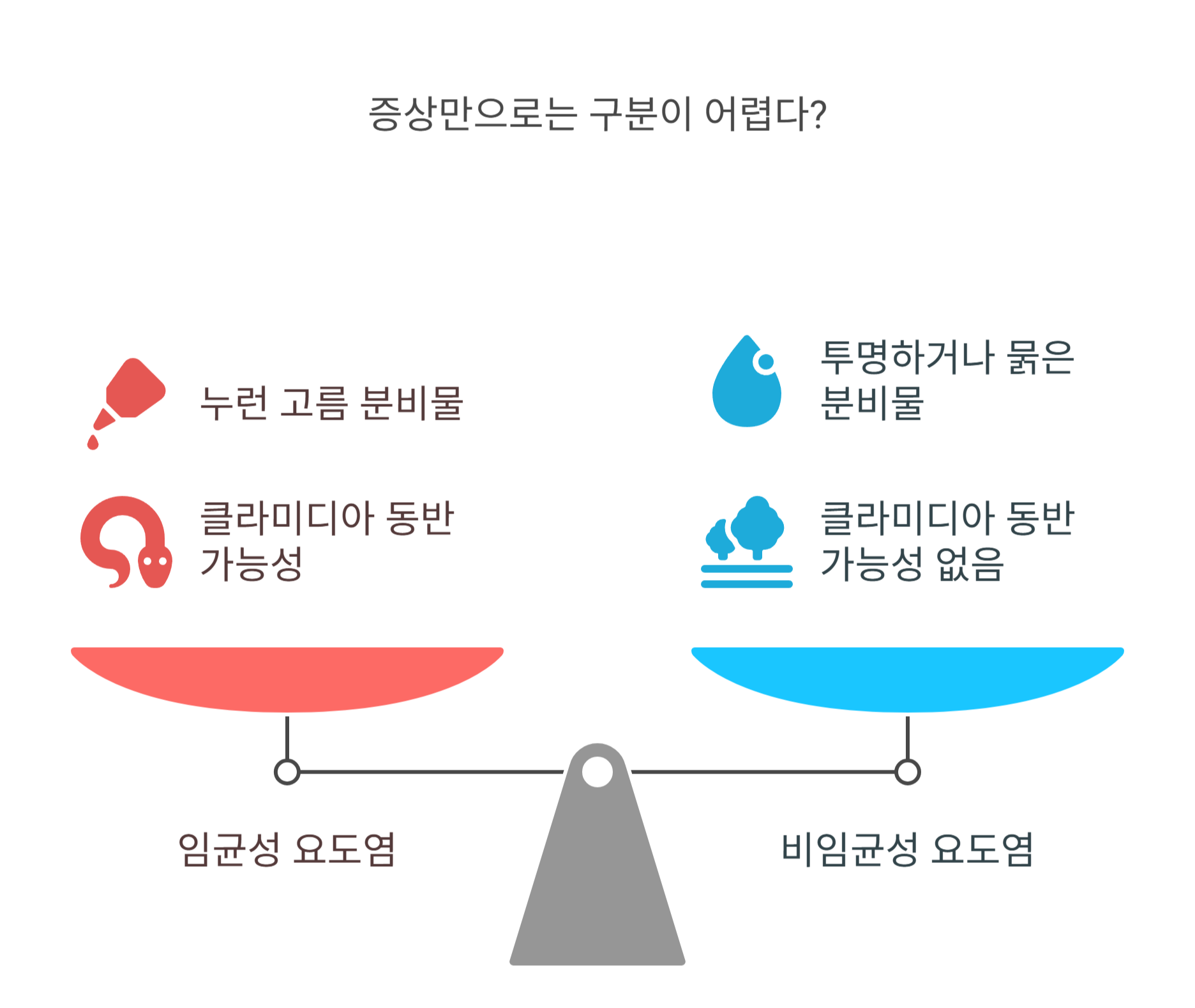 요도염 증상만으로는 구분이 어렵다?