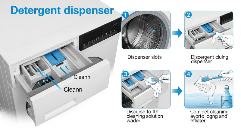 세탁조 청소 세제 투입