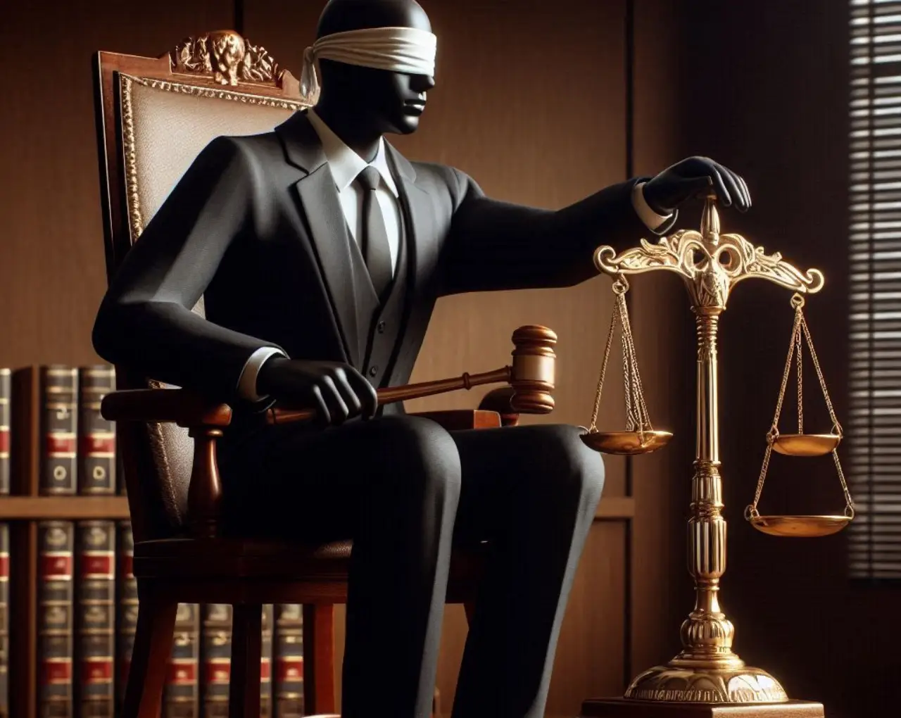 기울어진 정의 이미지