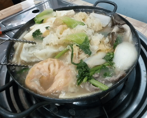 콩마루 만두 두부 전골