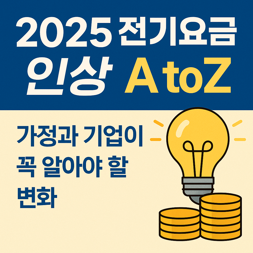 2025년 전기요금 인상 핵심 요약|가정&기업별 절약 전략 안내 썸네일