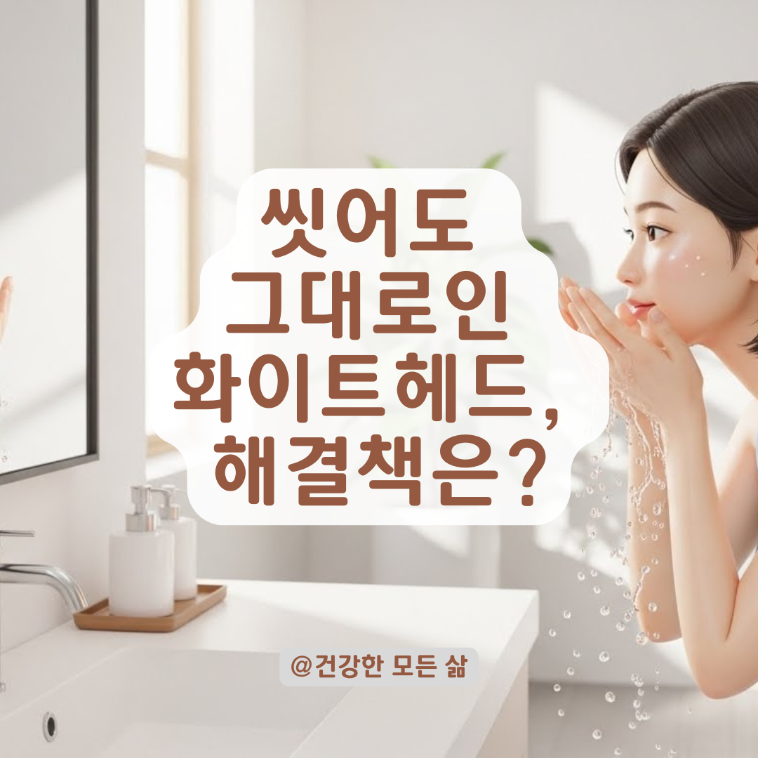 세안법을 바꿔도 올라오는 화이트헤드 해결을 위한 확실한 단계별 피부 관리법!