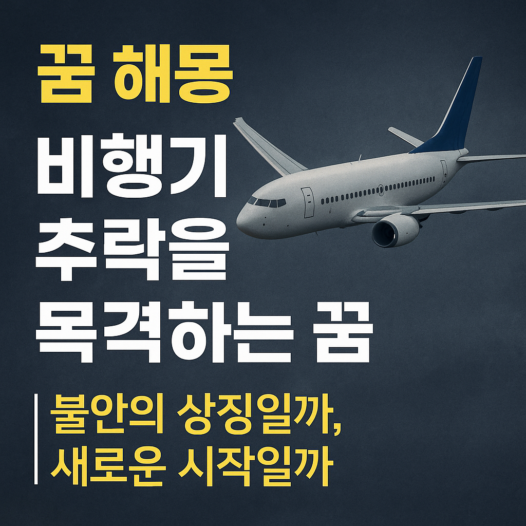 비행기 추락을 목격하는 꿈