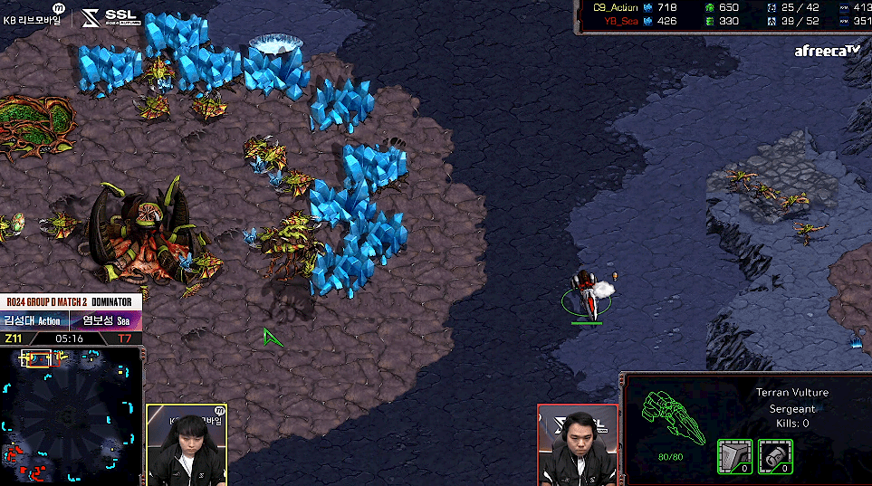 D조 2경기 벌처난입