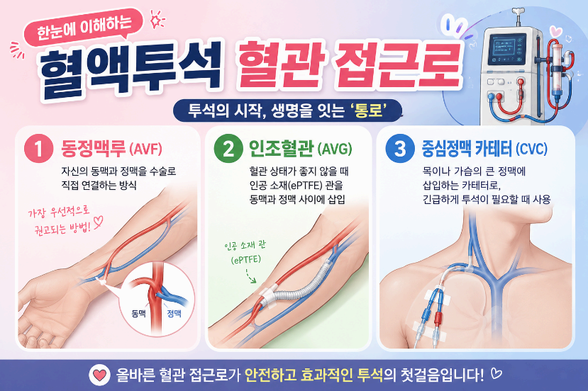 혈액투석 혈관 접근로 이미지사진
