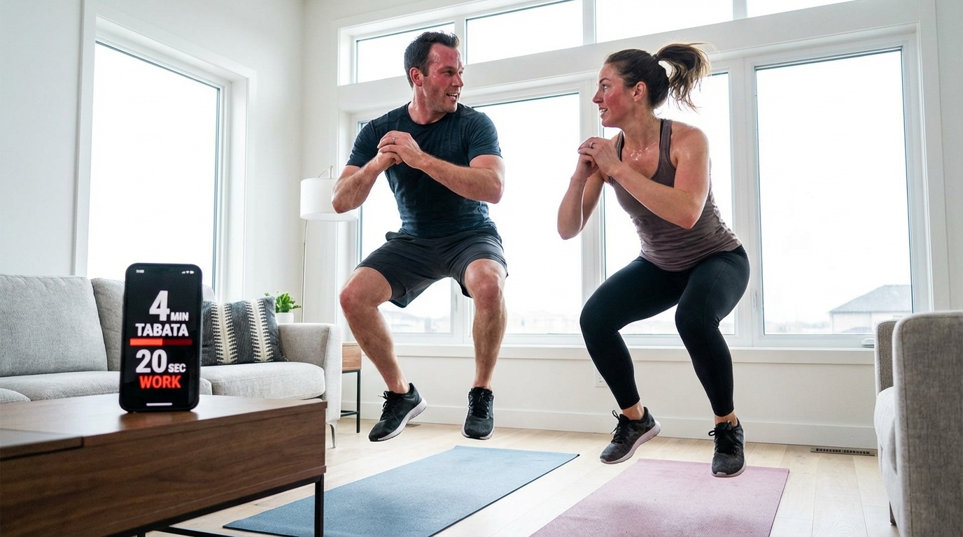 타바타(간헐적운동, 20초운동, 대사량 증진) 이미지