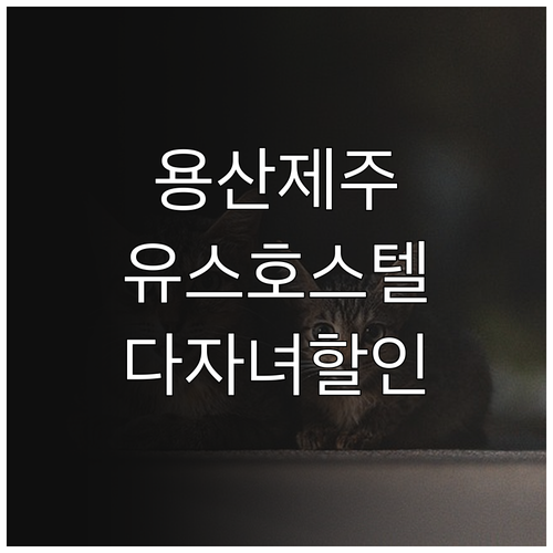 2025년 용산제주유스호스텔 다자녀 ..