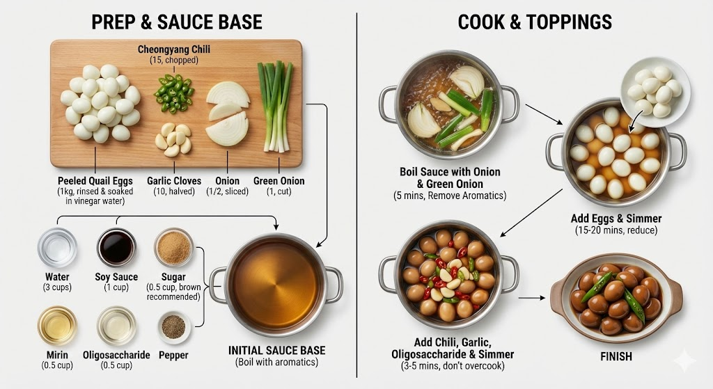메추리알장조림 황금레시피