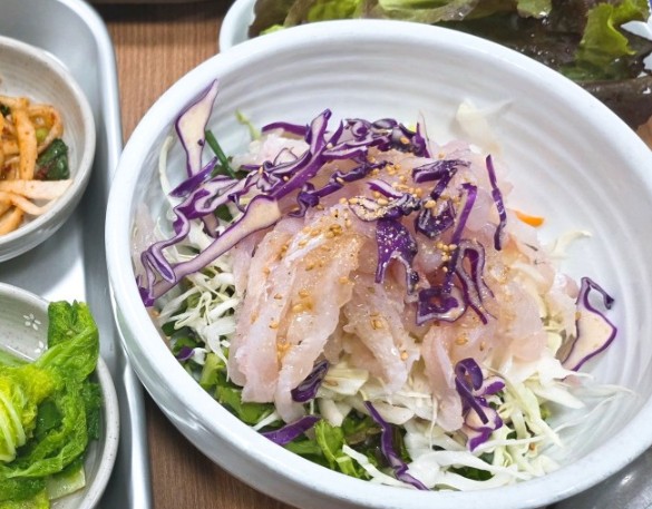 6시내고향 하양꿈바우시장 가자미비빔밥