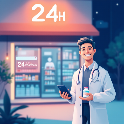 24시간 약국 찾기｜공공심야약국 이미지