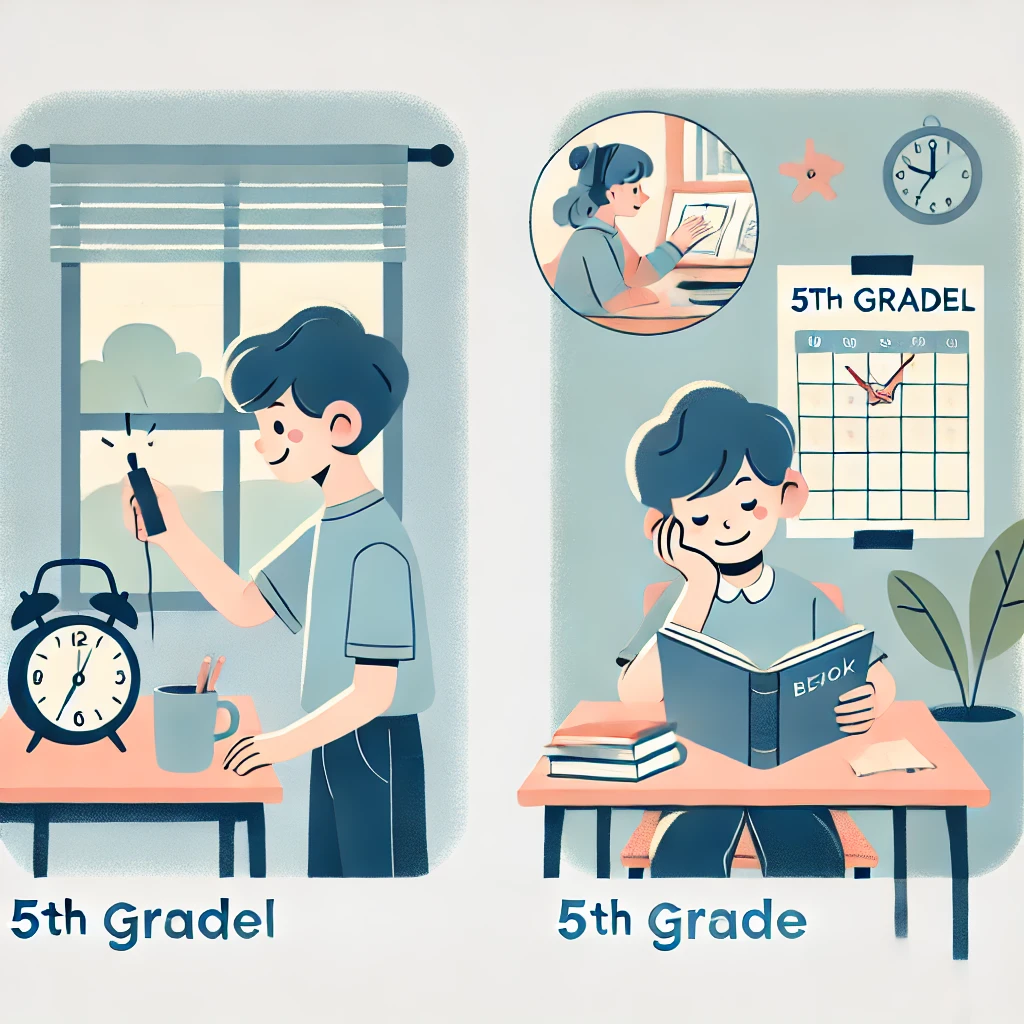 초등학교 5학년, 12세 자율성과 책임감에 관한 이미지