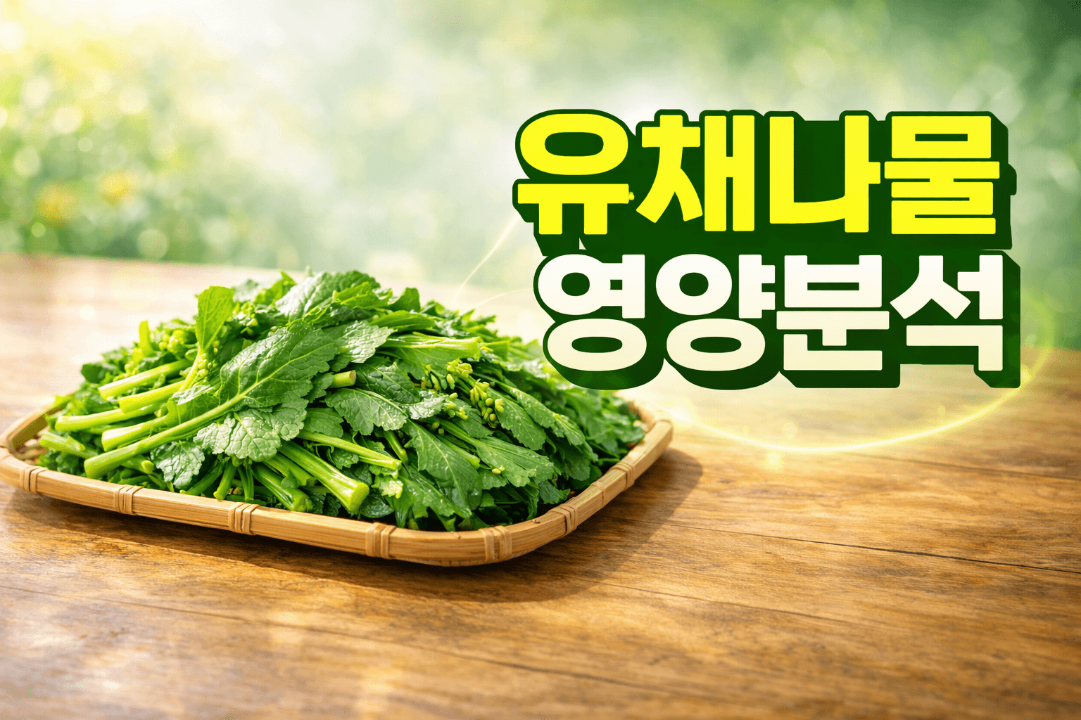 유채나물 영양분석 (비타민, 미네랄, 효능)