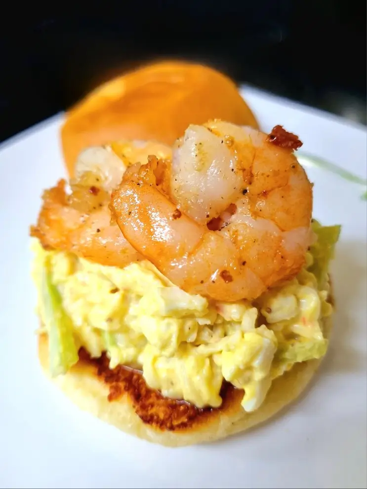 나만의 작은 휴식 홈 브런치: 갈릭버터새우 계란샐러드 모닝빵 만들기