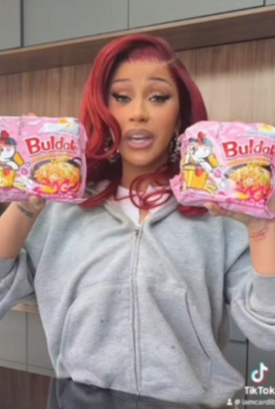 알트태그-카디비 불닭볶음면 틱톡 영상