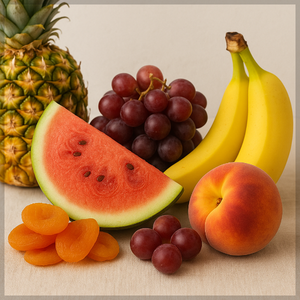 Gi 중간 높은 과일