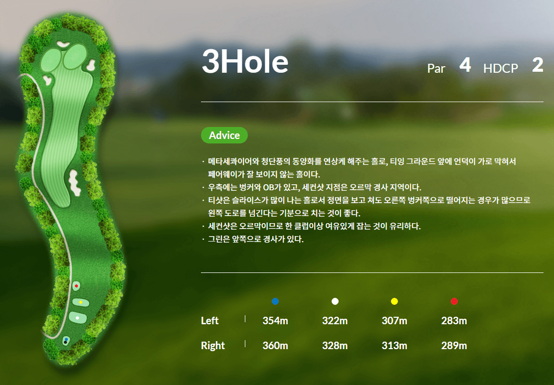신원 CC 코스 공략도 21