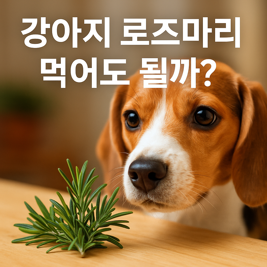 강아지 로즈마리 먹어도 될까? 실사이미지