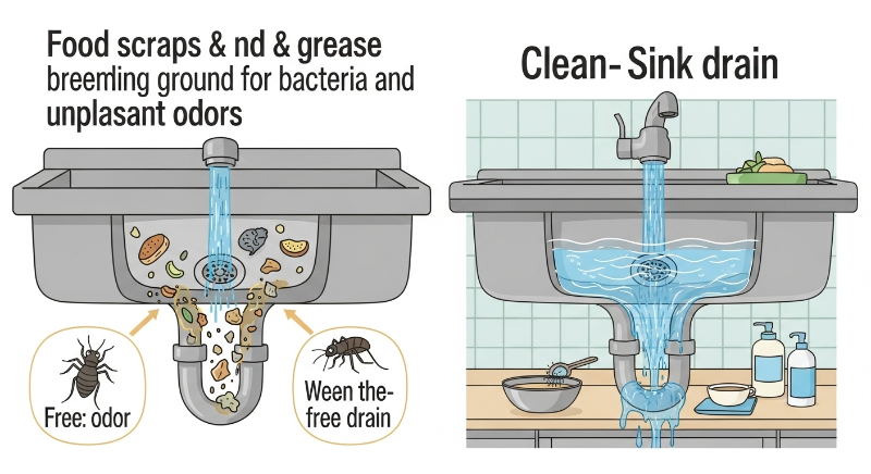 싱크대 배수구 청결 유지