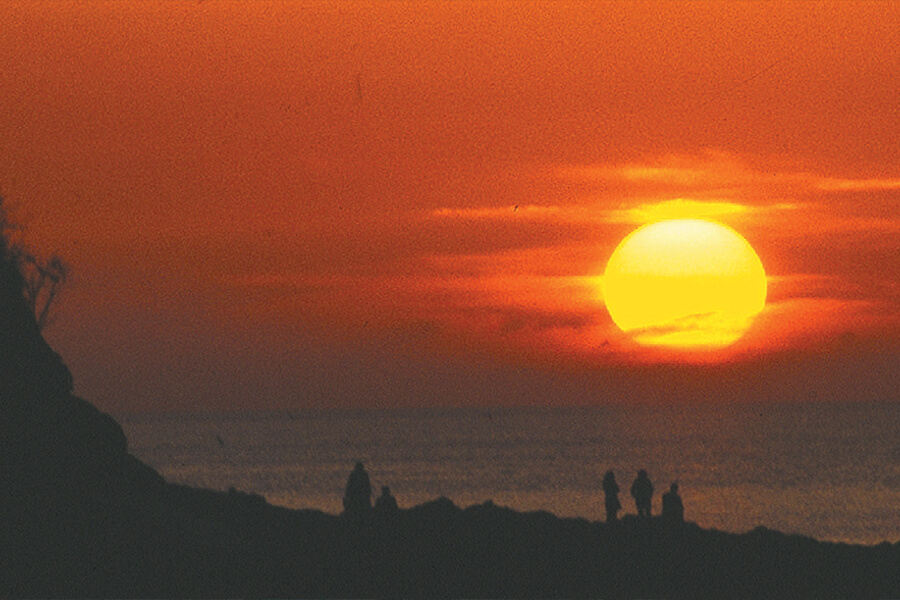 무창포해수욕장의 야간 바다1