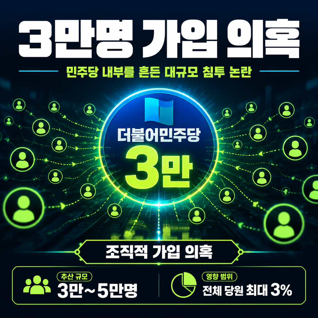 3만명 가입 의혹
