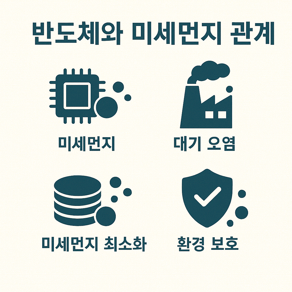 반도체와 미세먼지 관계 설명 관련 사진