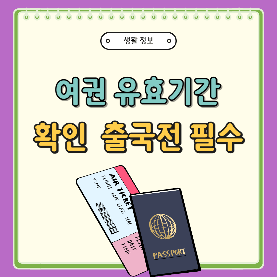 여권 유효기간 확인법