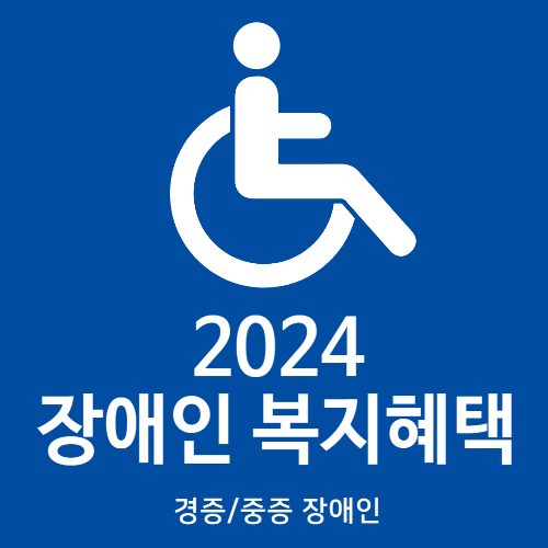 2024년 업데이트! 경증&#44; 중증 장애인 복지 혜택