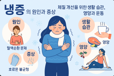 냉증의 원인과 증상, 체질 개선을 위한 생활 습관, 영양과 운동