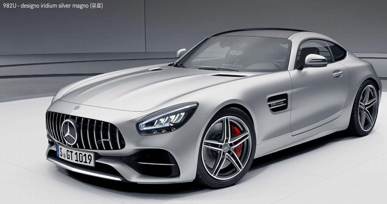 Designo iridium silver magno(색상 코드 : 982) AMG GT Coupe 색상코드 - Designo iridium silver magno(색상 코드 : 982)