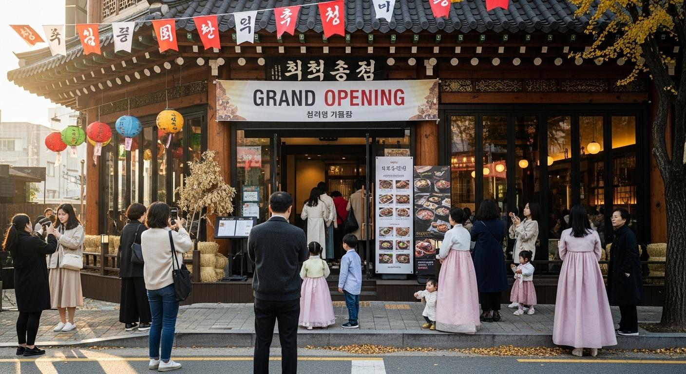 추석때 문여는 식당