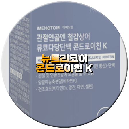 뉴트리코어 콘드로이친 효능 성분 함량 부작용 먹는법