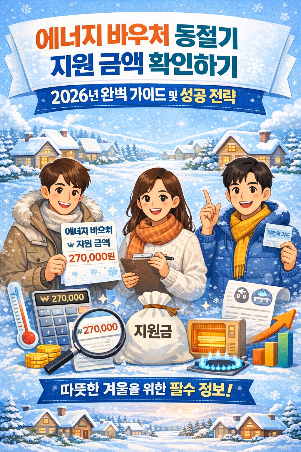 에너지 바우처 동절기 지원 금액 확인하기