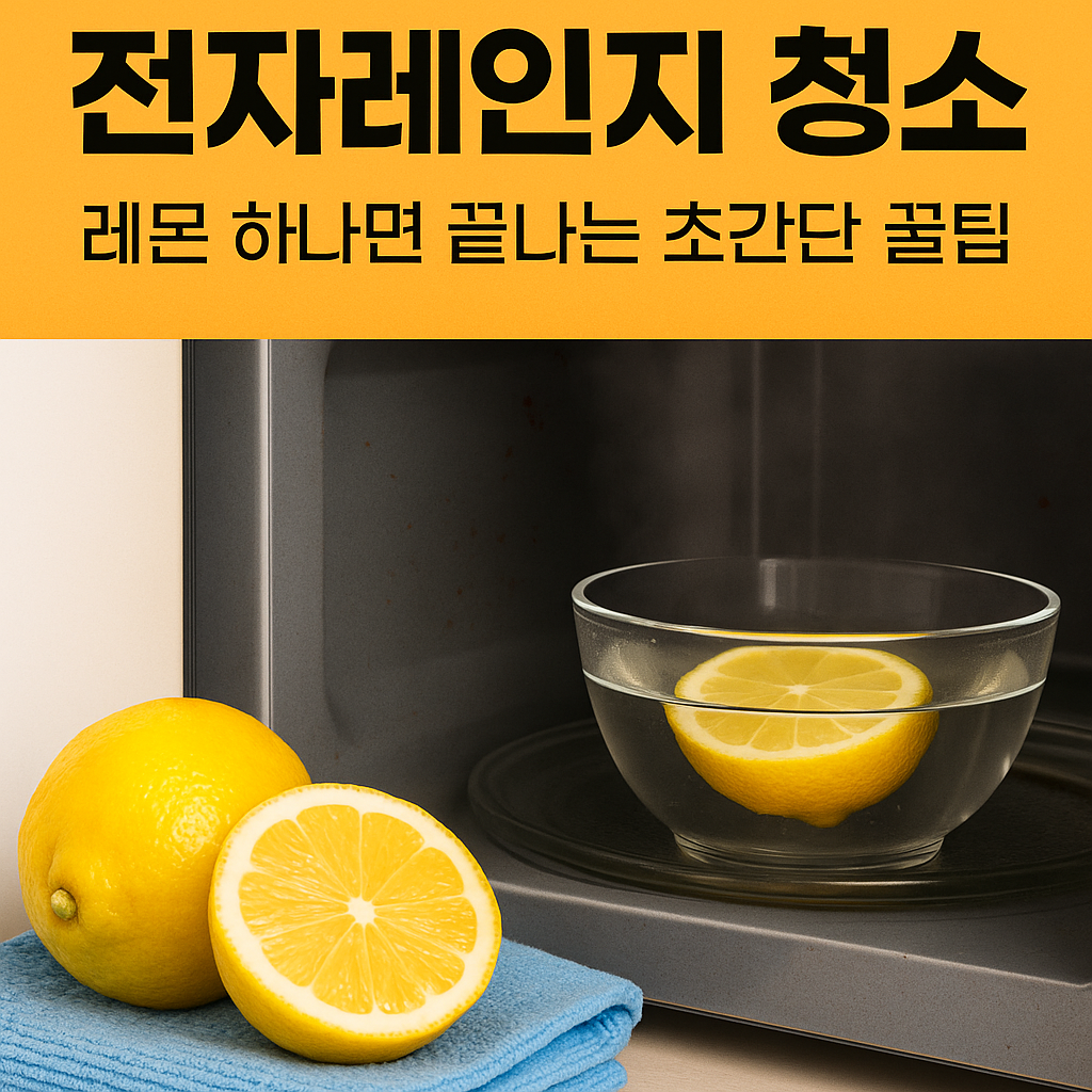 레몬 하나면 끝나는 전자레인지 청소