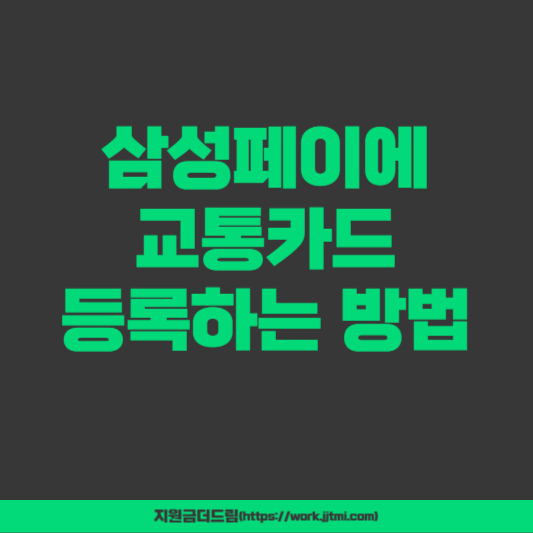 삼성페이 교통카드