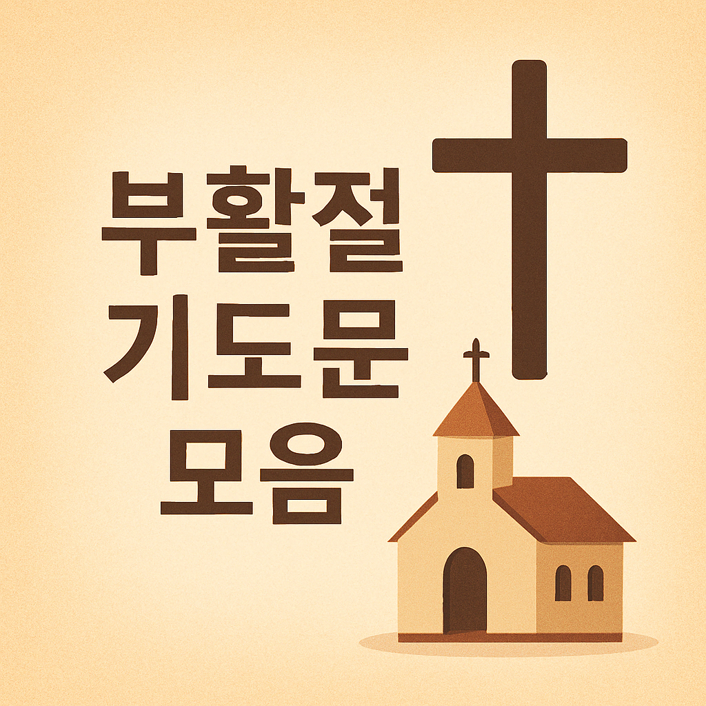 부활절 대표기도문 모음