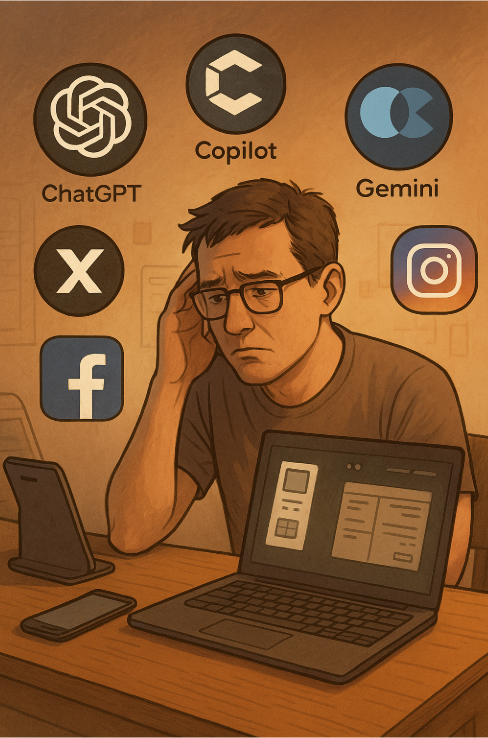 신기술에 대한 습득에 대한 고민중인 사람