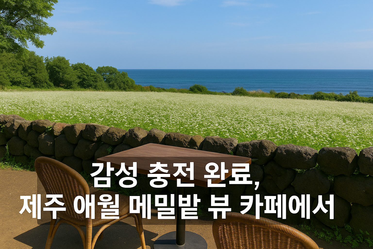 제주 애월 메밀밭 뷰