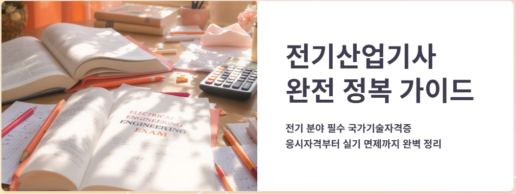 전기산업기사 필기 합격하면 실기 면제? 응시자격부터 시험 시간까지 총정리