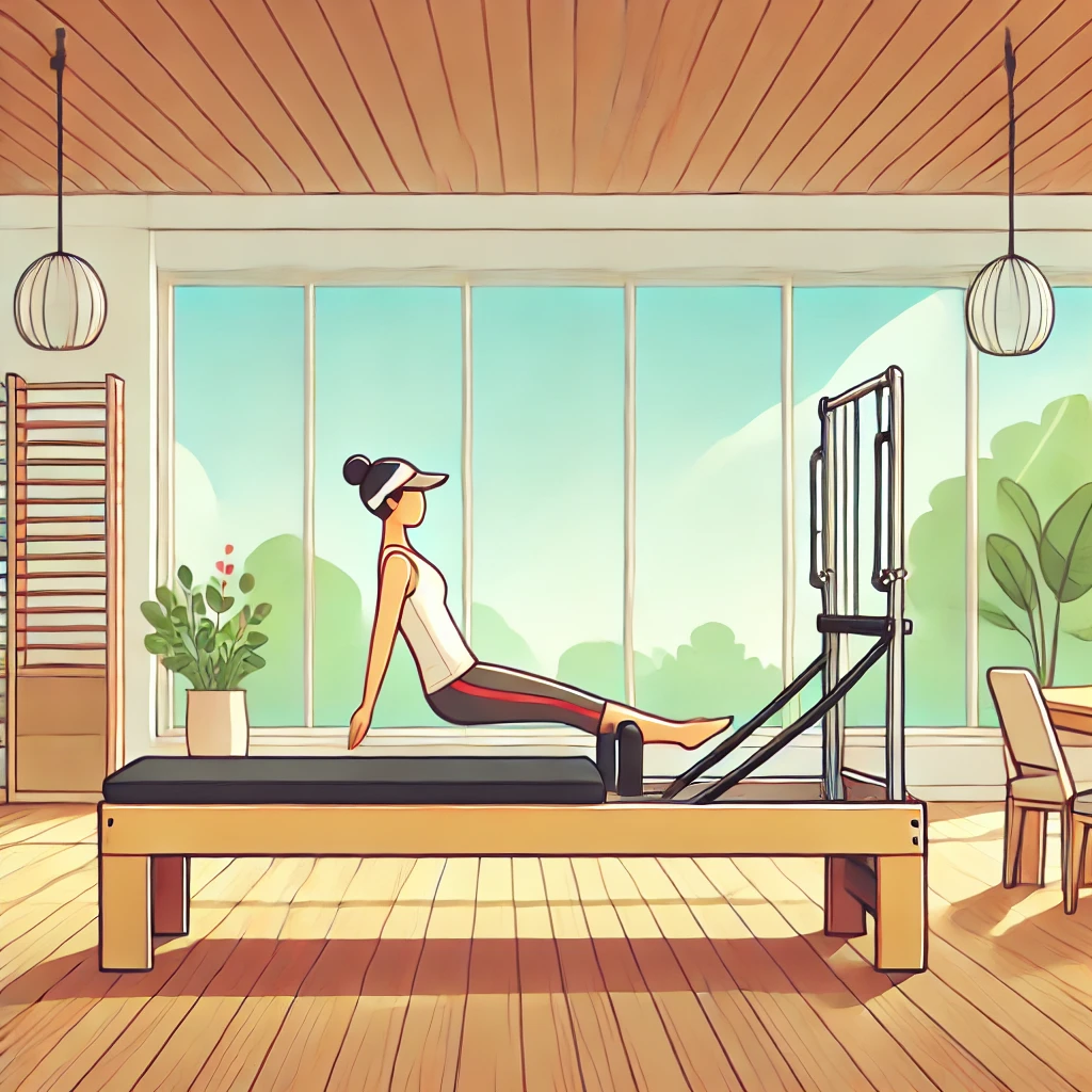 필라테스 하는 모습